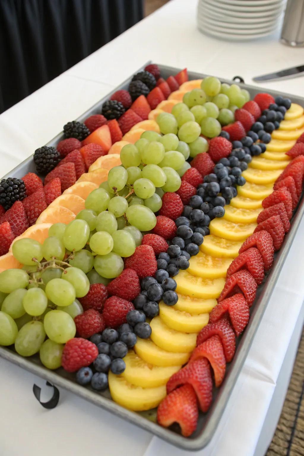 Symmetry brings balance to your fruit display.