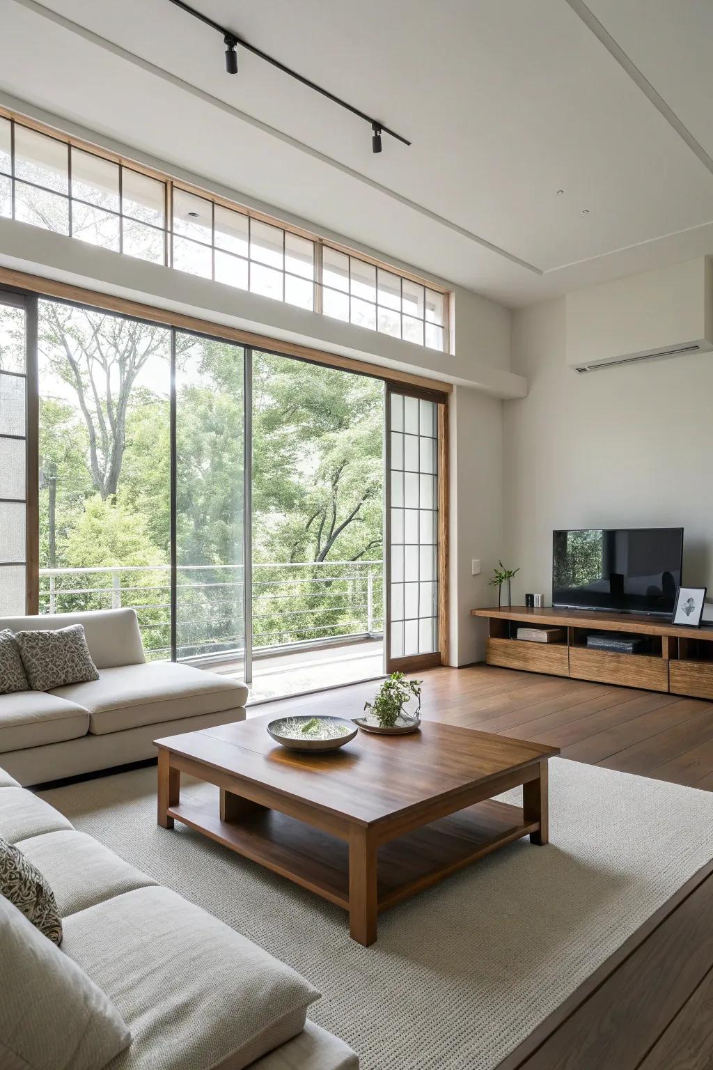 Minimalist design brings peace and order to living spaces.