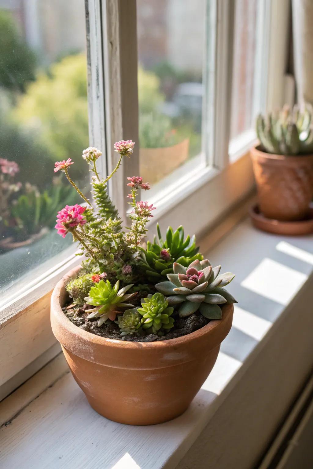 Earthenware containers inject an organic sensation into your aesthetic.