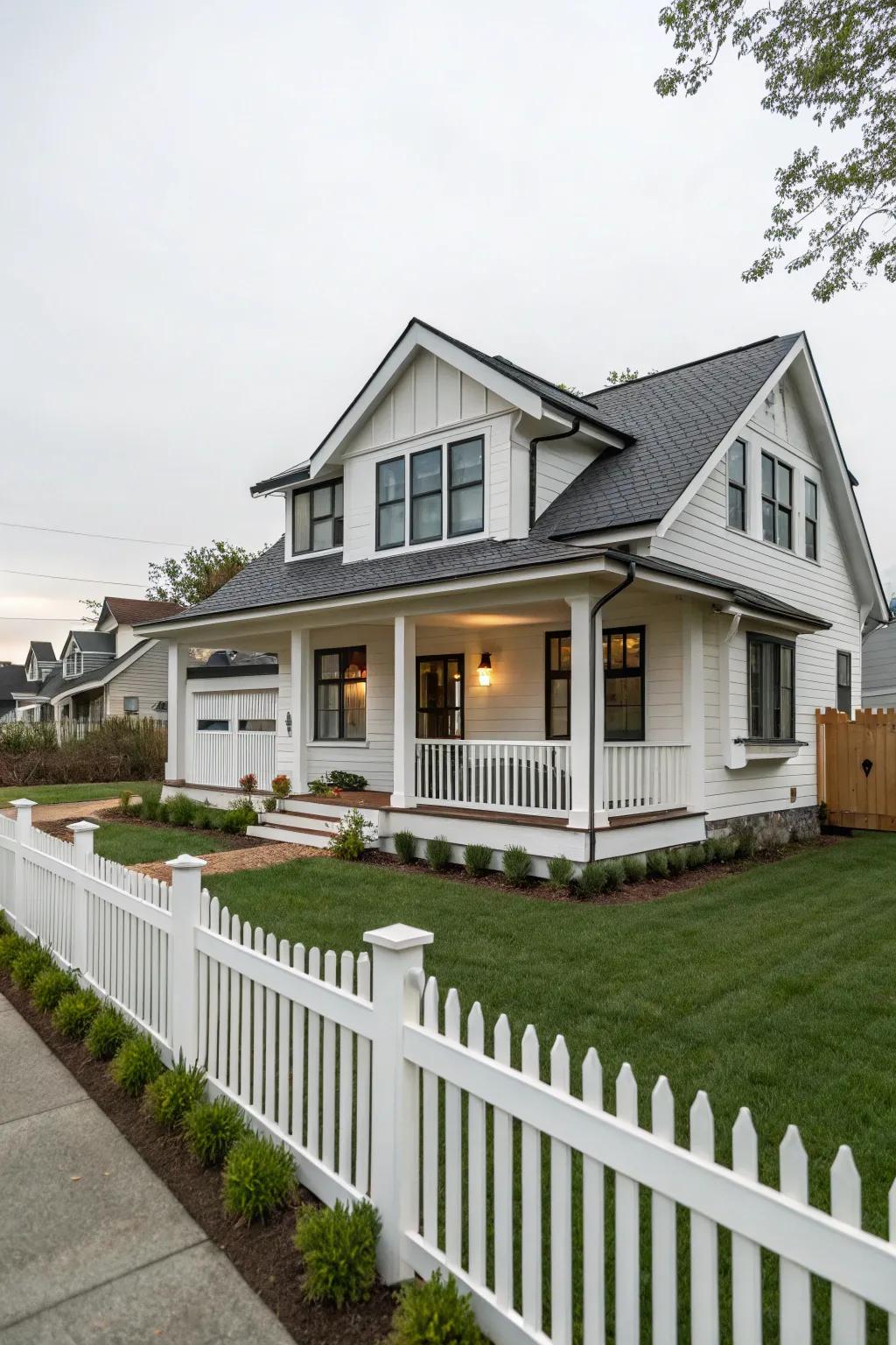 A harmonious blend of modern and classic styles creates a frontage that stands the test of time.