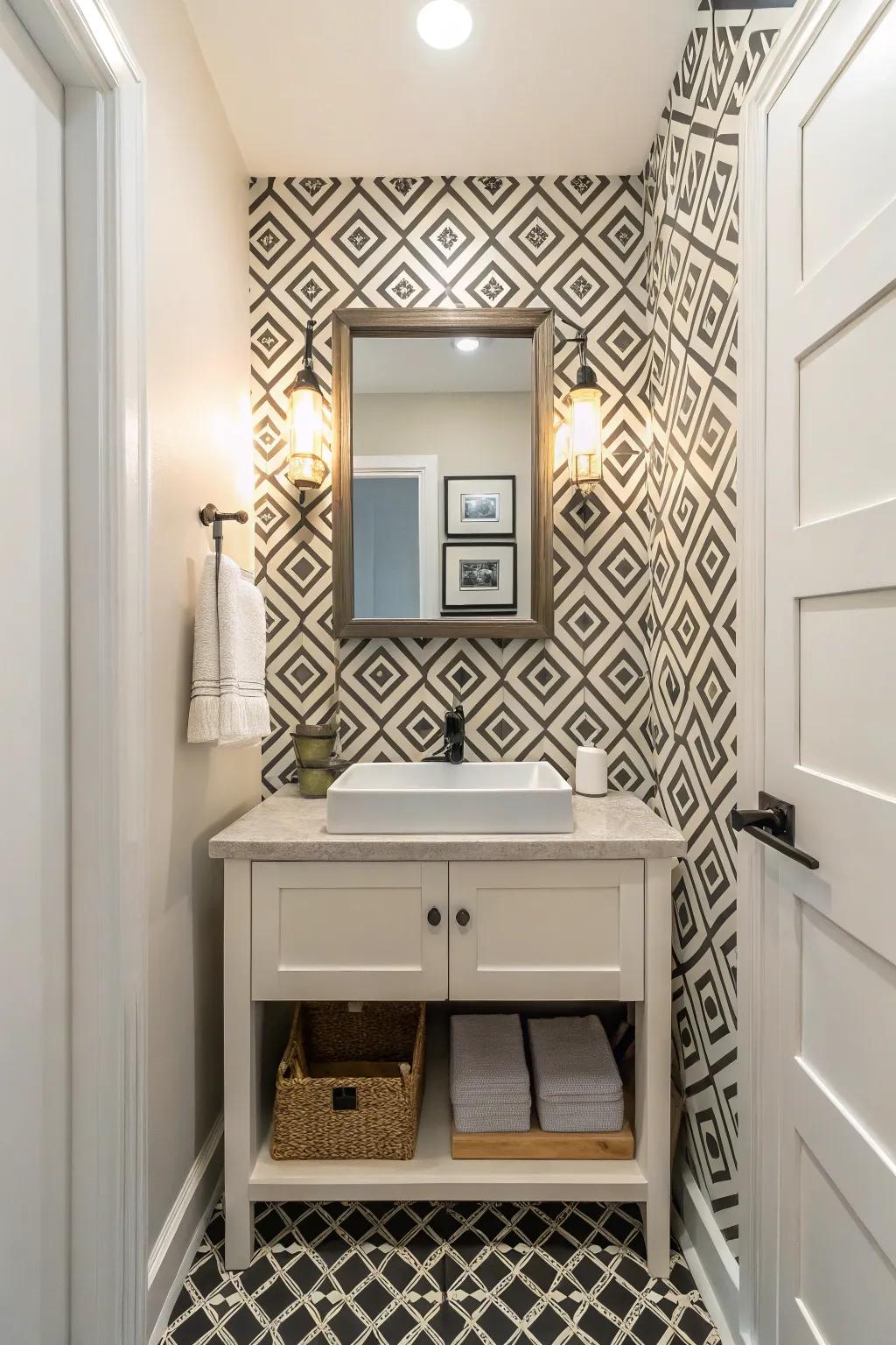 Accent walls create a focal point.