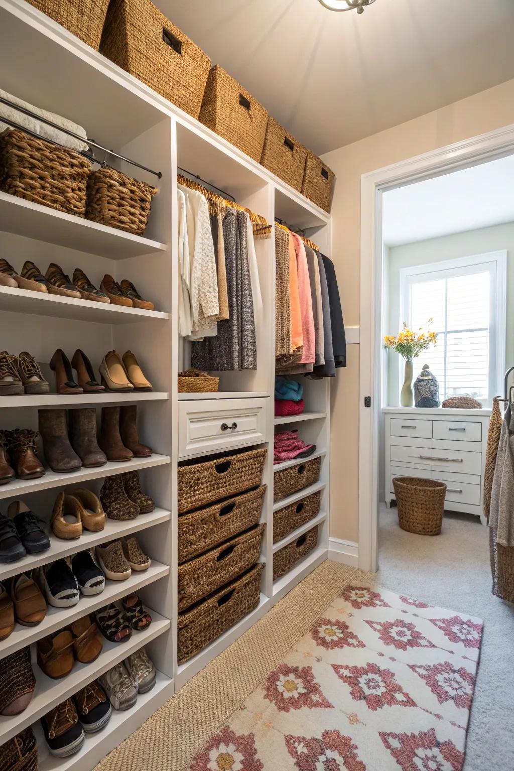 Effective use of floor height boosts storage capacity.