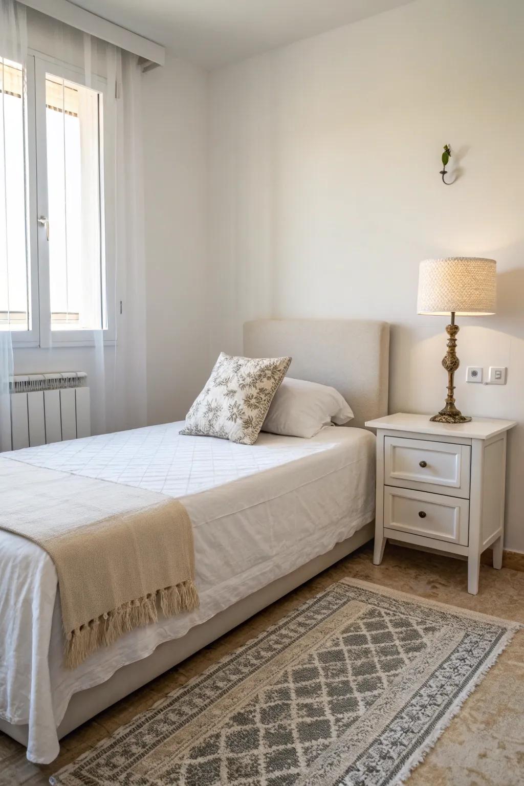 Embrace simplicity for a serene and clutter-free space.
