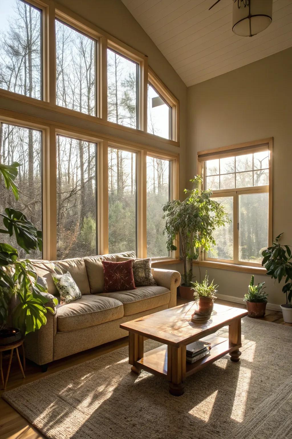 Natural light brightens up any space.