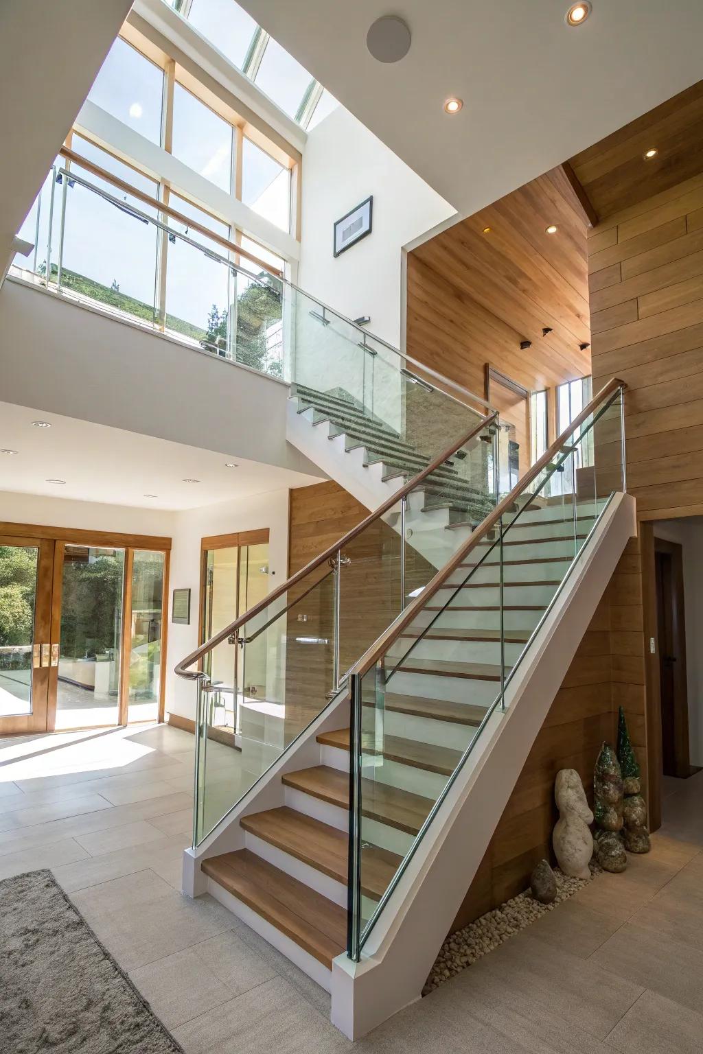 Open layouts enhance the feeling of space and light.