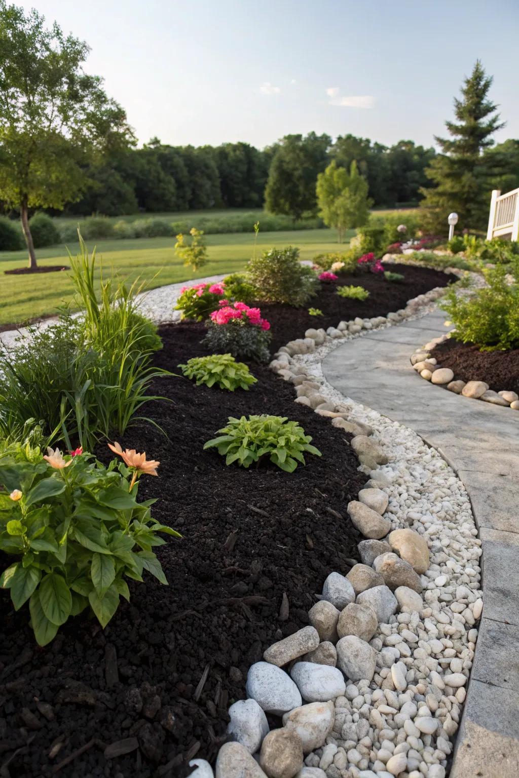 Use color contrasts to showcase your garden's finest attributes.