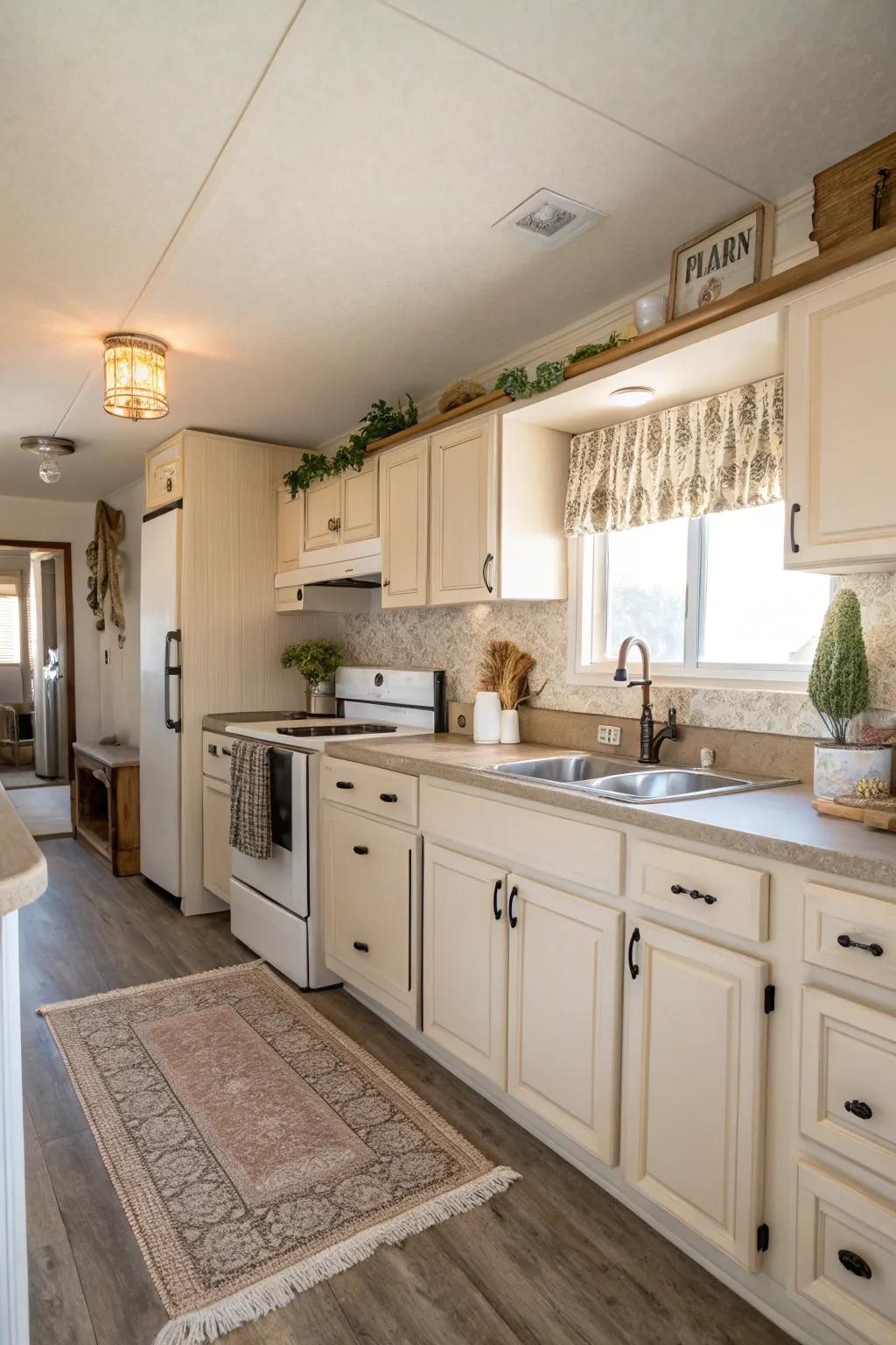 Neutral shades can make your kitchen feel more expansive and welcoming.