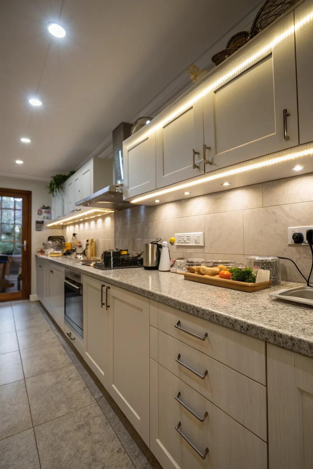 Battery-powered lights offer versatile lighting options without the need for cables.