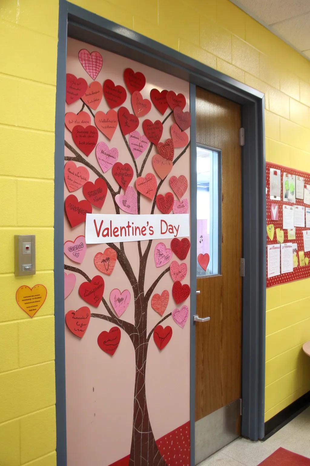 Sweetheart Tree, where each heart conveys a story.