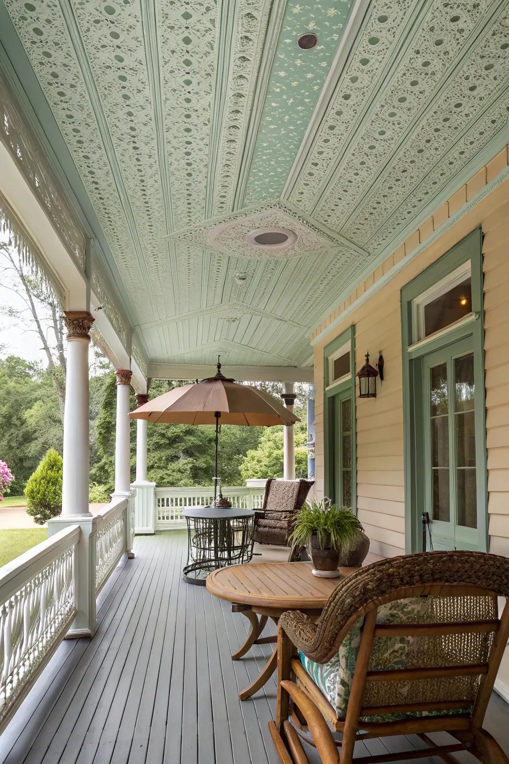 Timeless appeal through plank paneling coated.