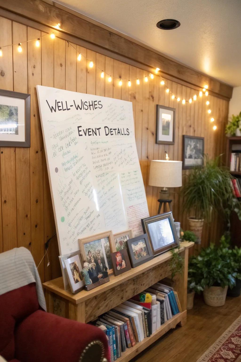A collaborative poster overflowing with appreciative sentiments.