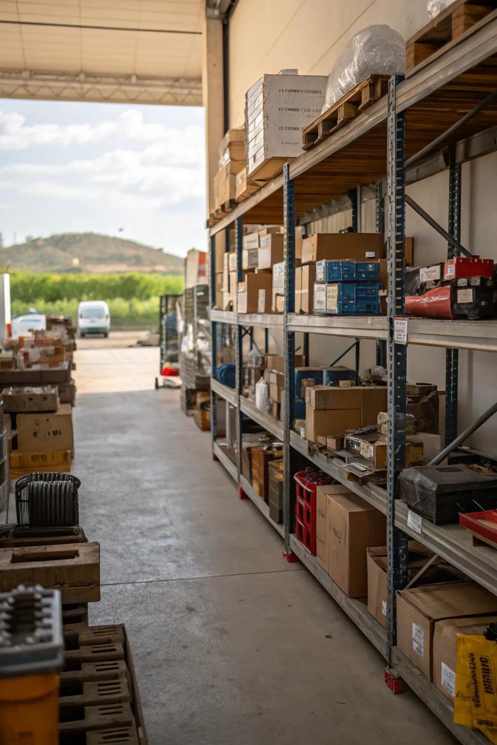 Adaptable shelving dimensions can handle a broad array of storage requirements.