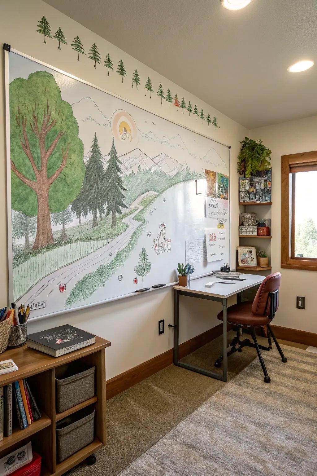Welcome nature indoors with serene, scenery-inspired artworks.