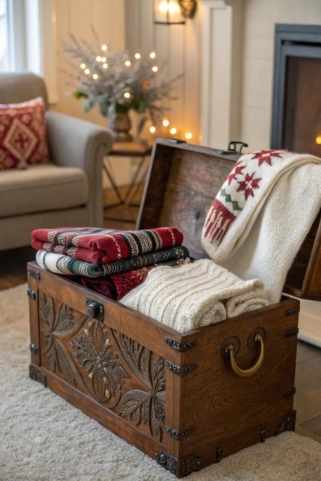 Reimagine furnishings for concealed storage possibilities.