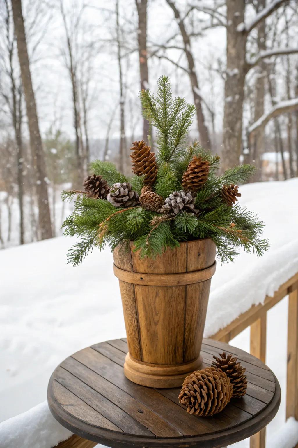Celebrate each season using versatile wooden vases.