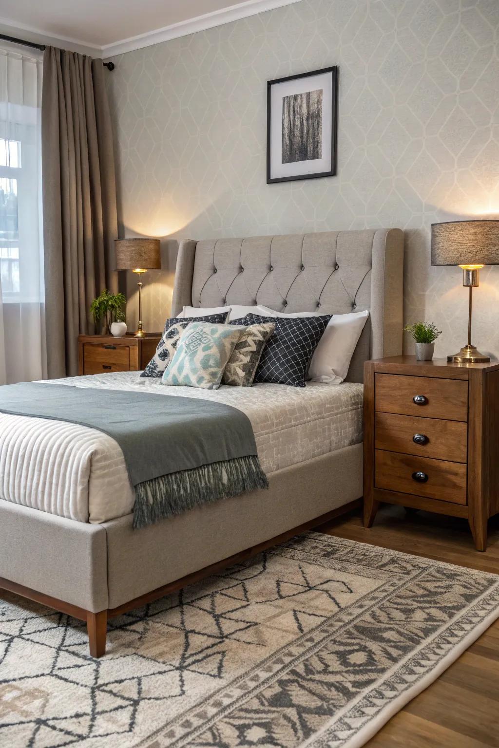 Adaptable furniture guarantees both style and practicality.
