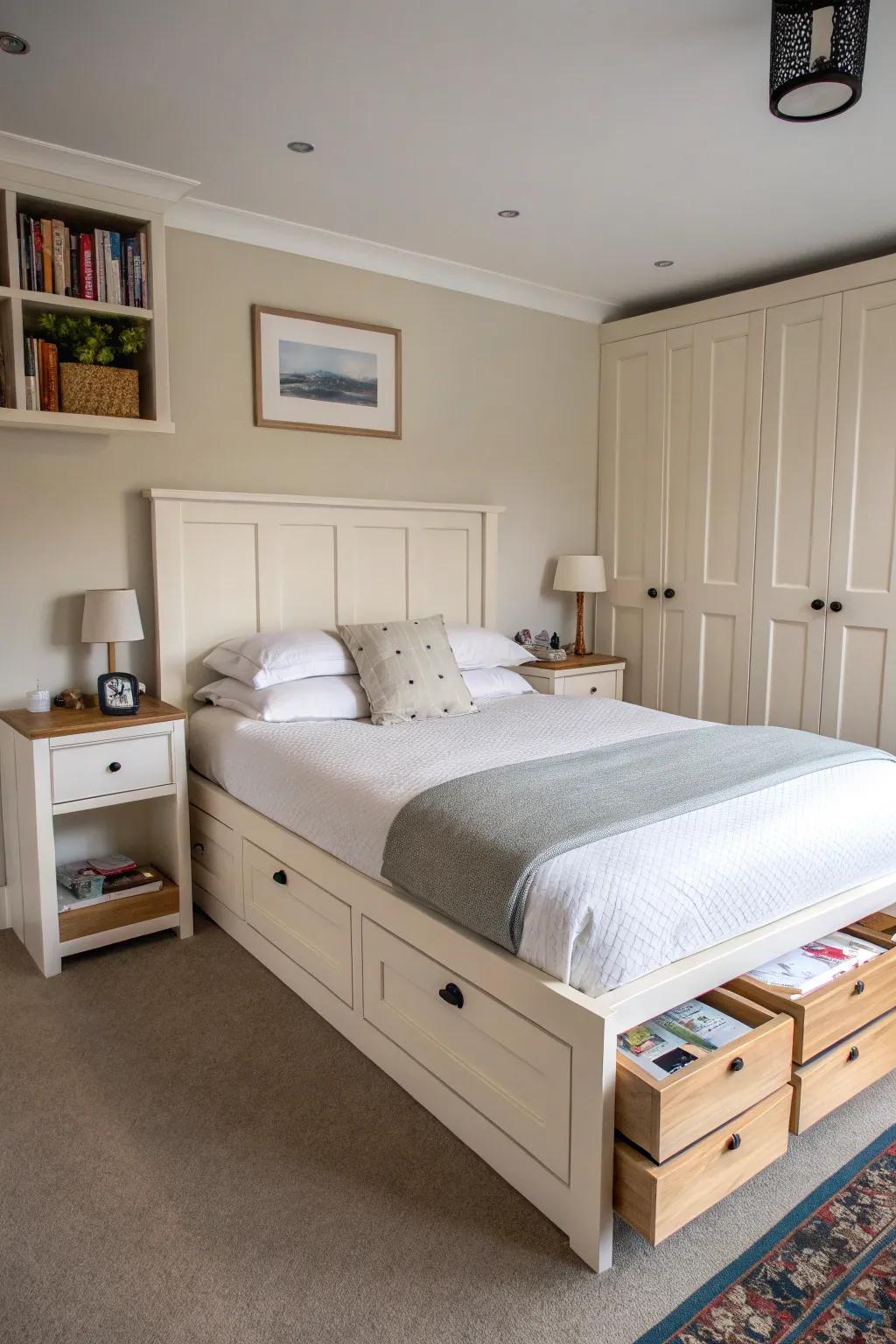 Multi-functional furniture enhances both space and utility.