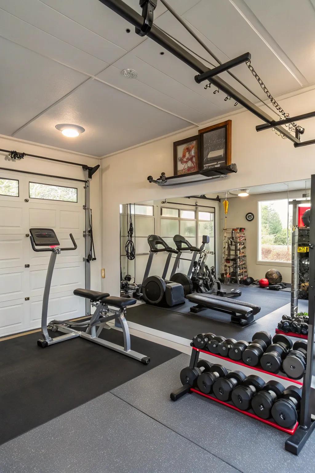 Bring fitness home with a setup that inspires and motivates.