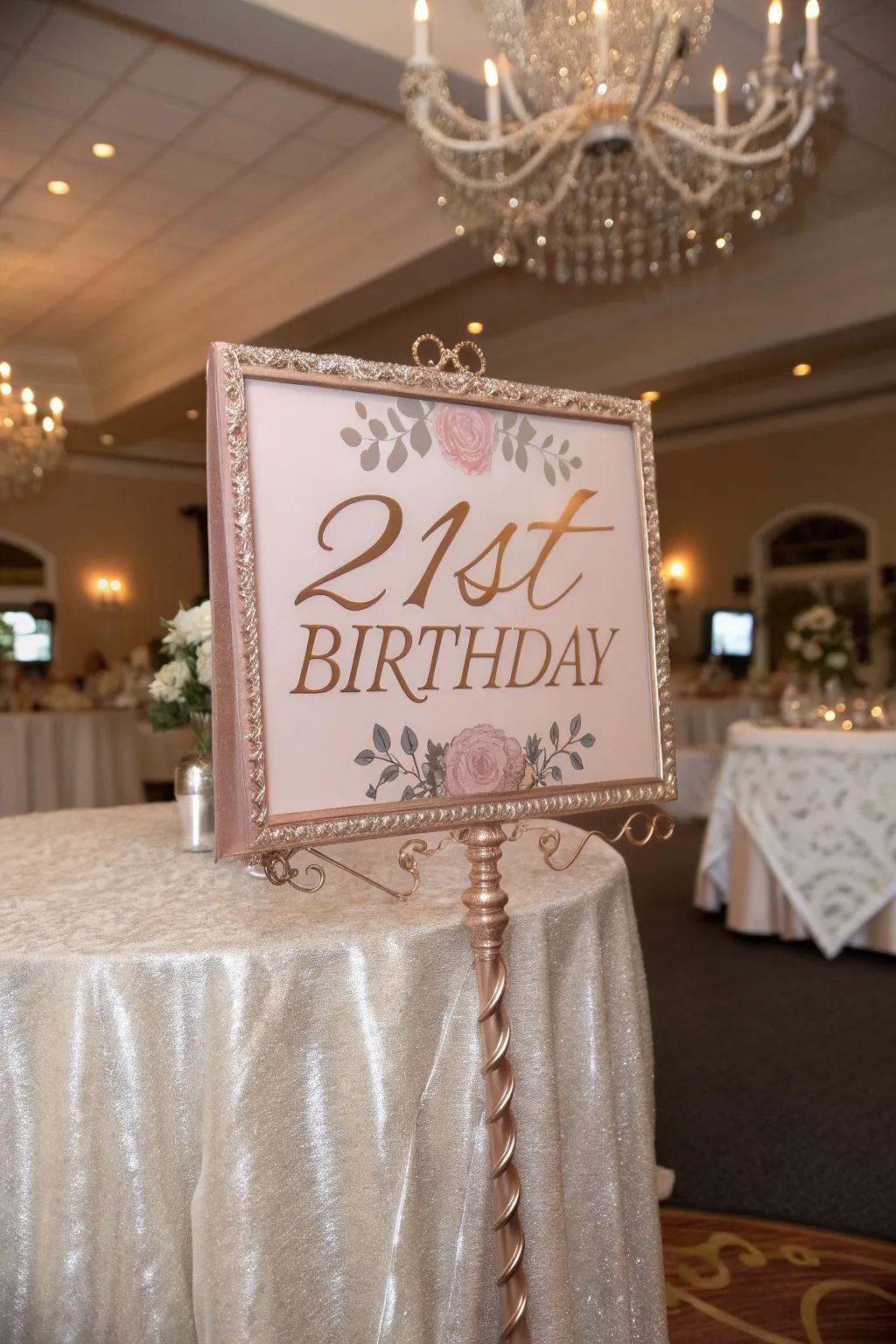 Rose gold adds a touch of beauty to your celebration.