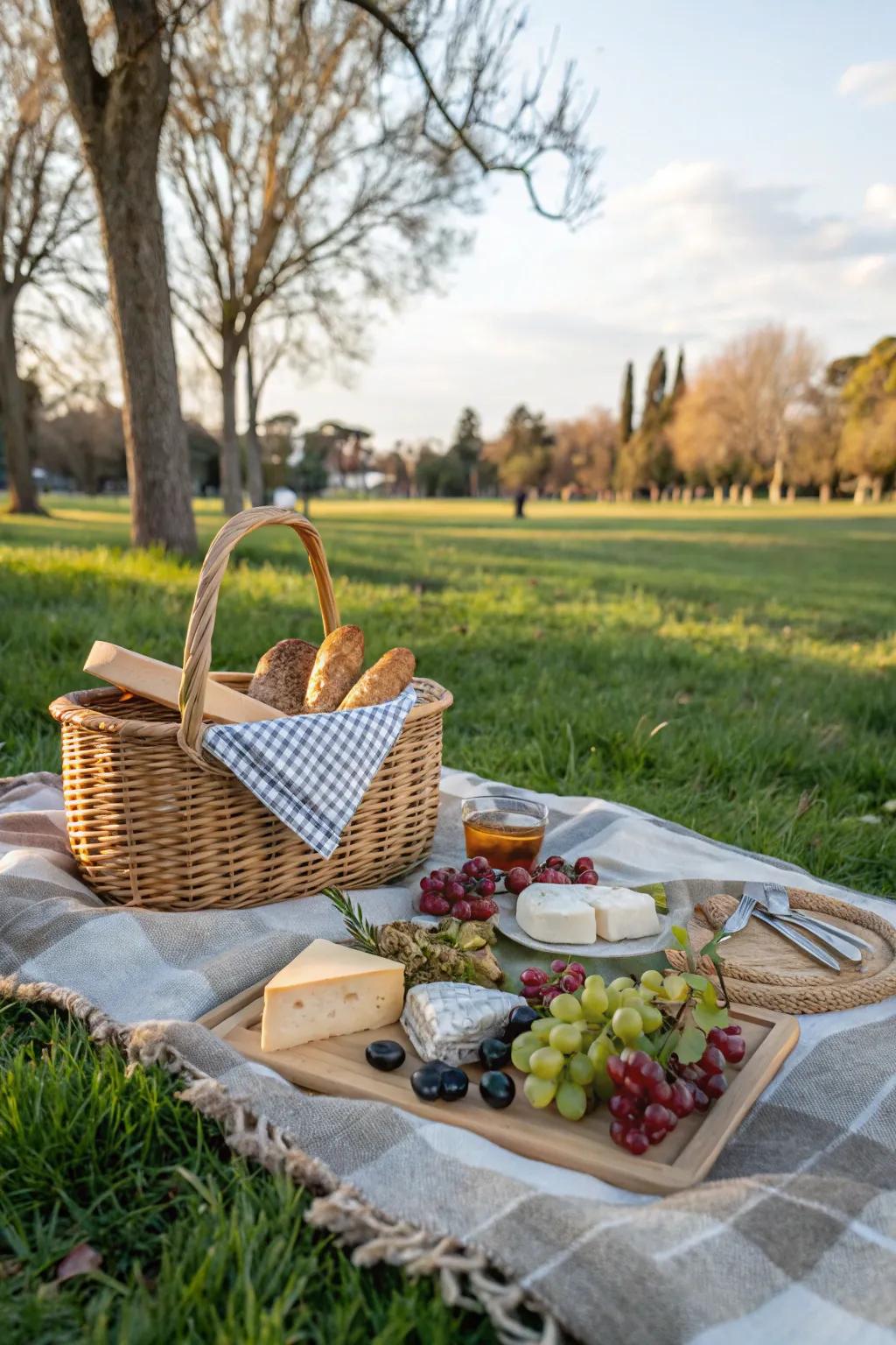 Take advantage of the great outdoors with a delightful picnic for your 40th birthday.