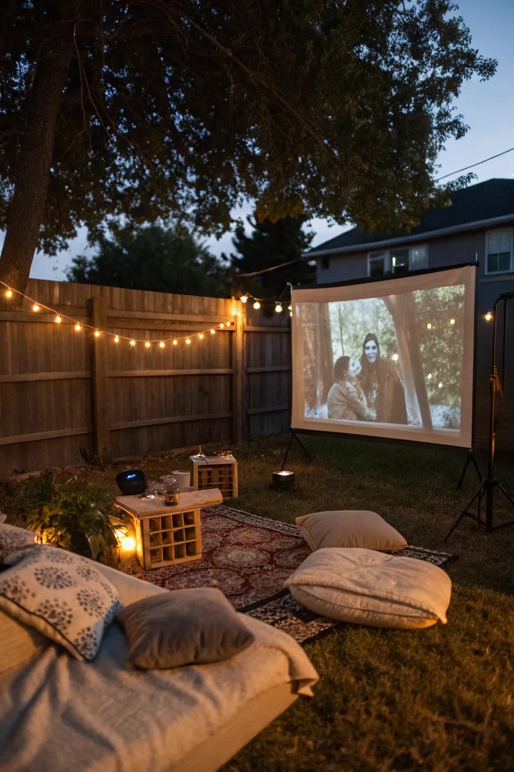 Savor a movie night under the stars with your loved ones.