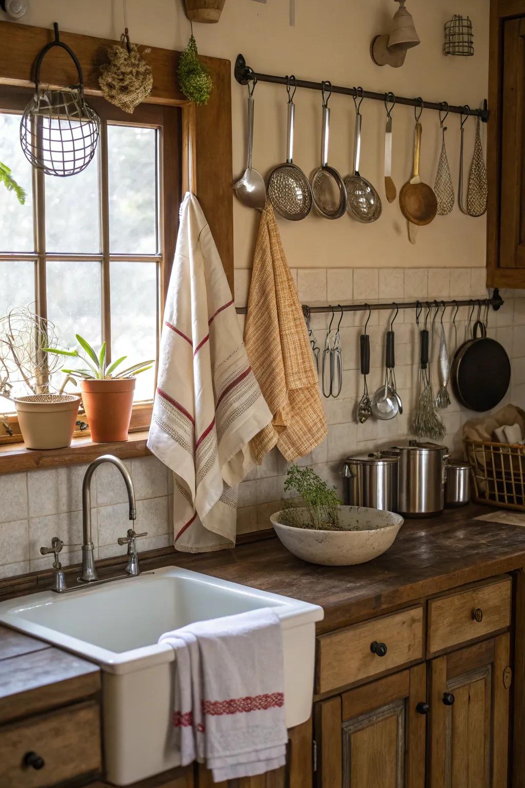Hanging utensils ensures your kitchen is organized and accessible.