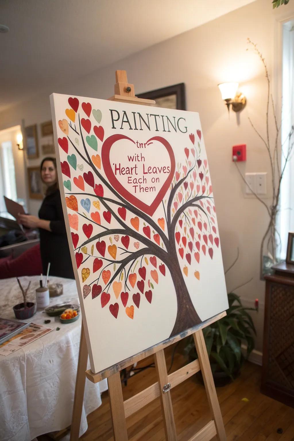 An Affection Arbor painting symbolizes growth and memories.