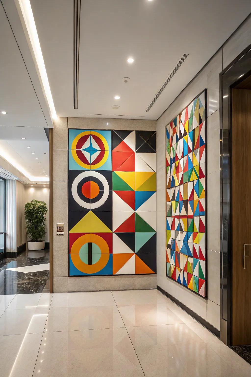 Accomplish harmony with geometric art.