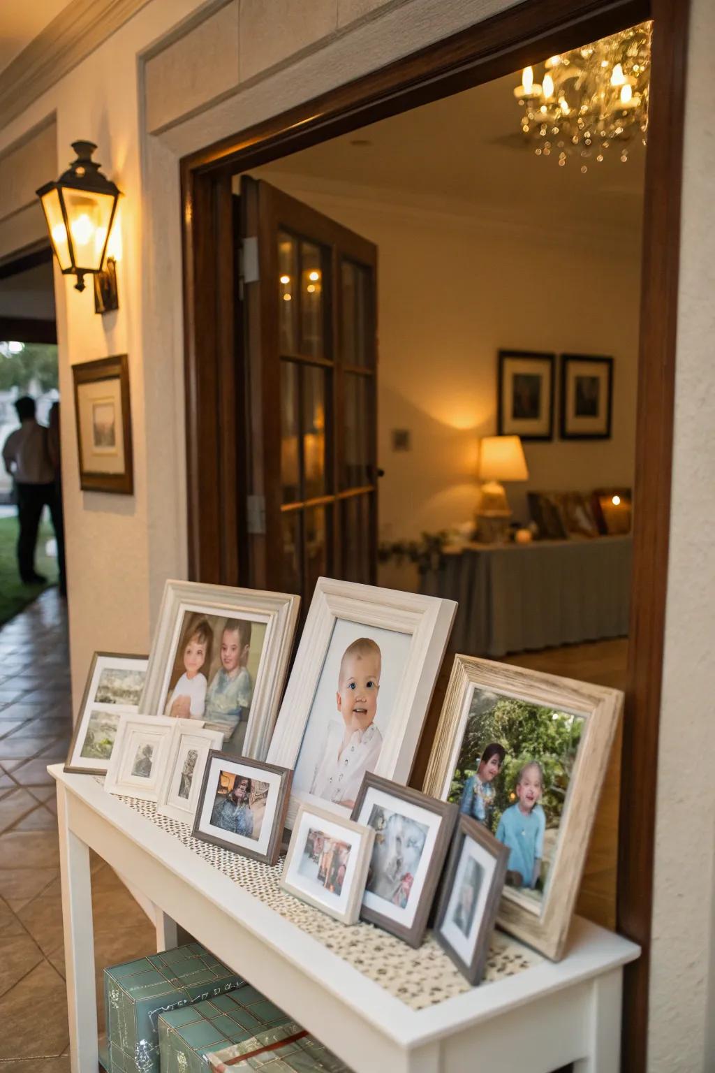 A personalized image showcase extends a warm and familiar welcome to attendees.