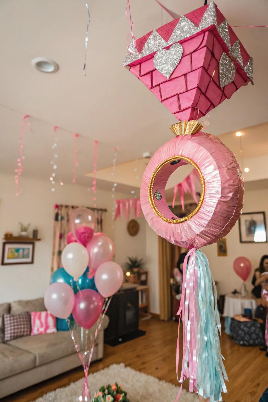 A piñata brings a playful element to the festivities.