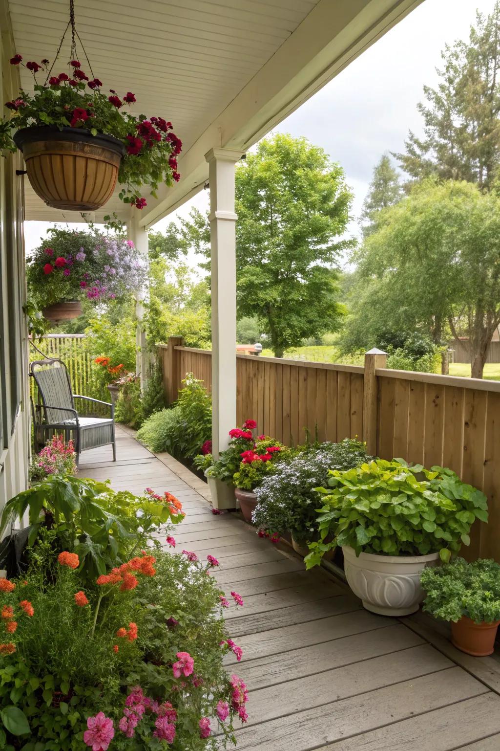 Cultivate a verdant sanctuary on your back porch.