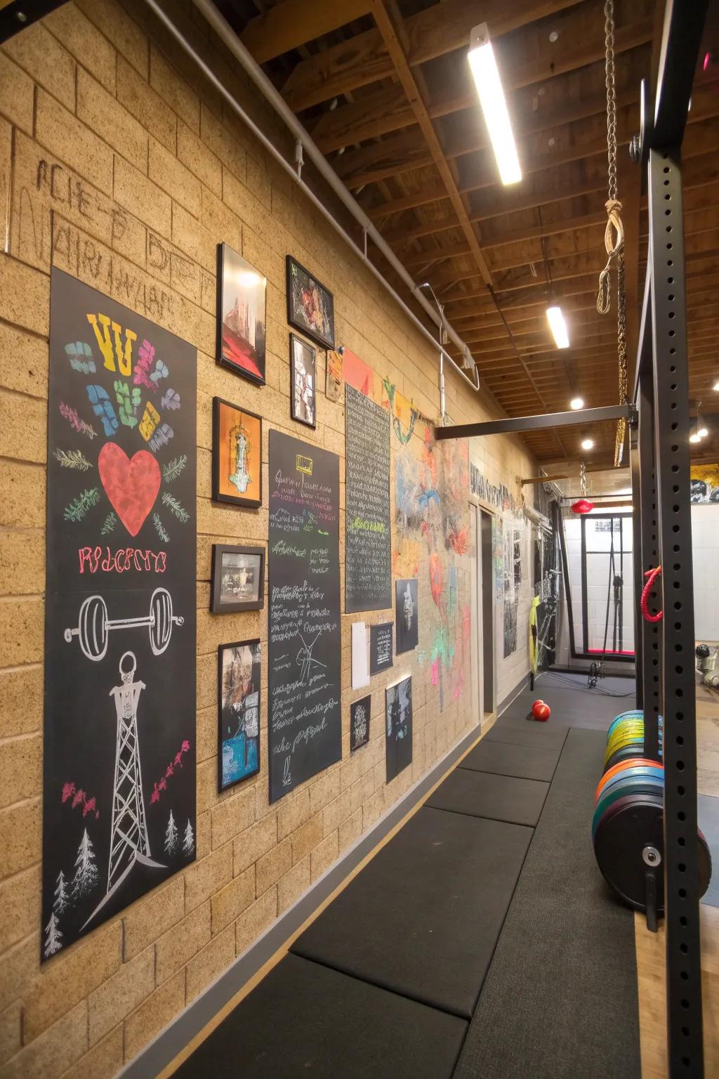 Personalize your gym with touches that motivate you.