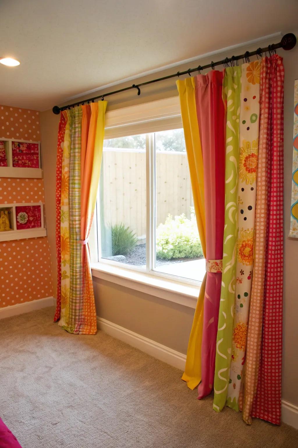 Bright coverings can introduce a splash of color to your basement.