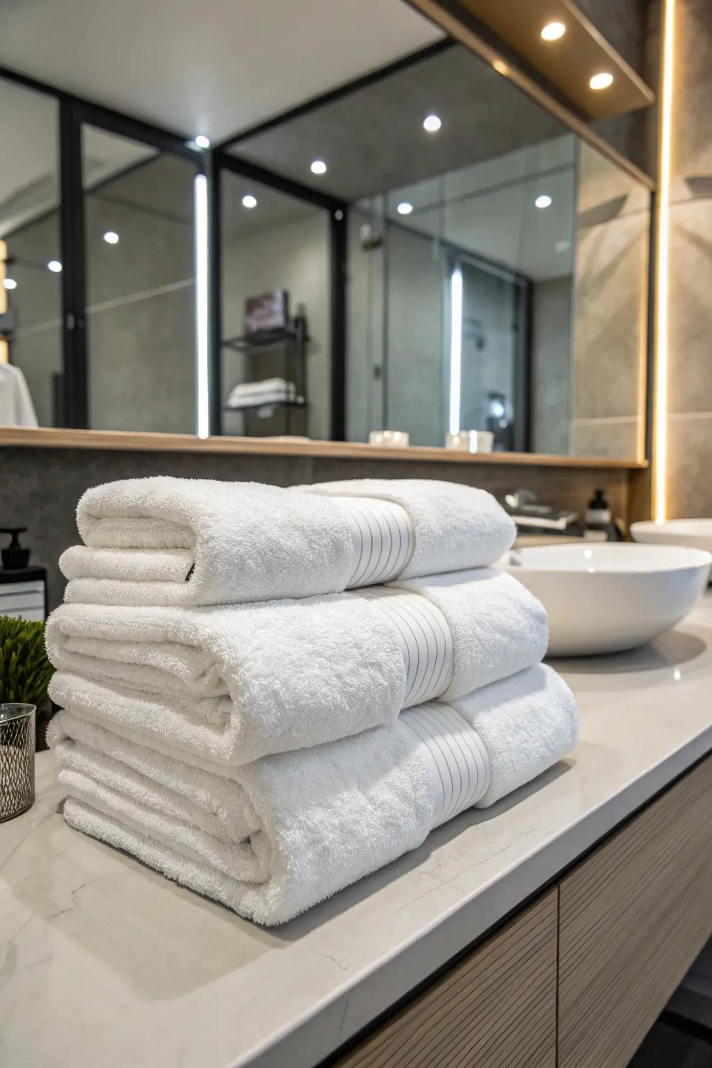 Achieve inn-standard neatness with treble-bent cloths.