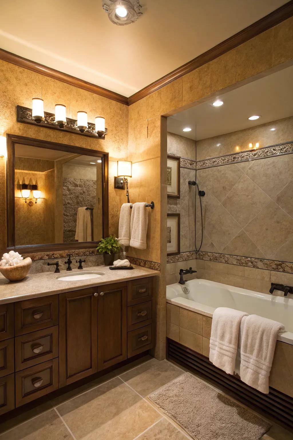 Dimming capabilities enable you to tailor the ambiance to your preference.