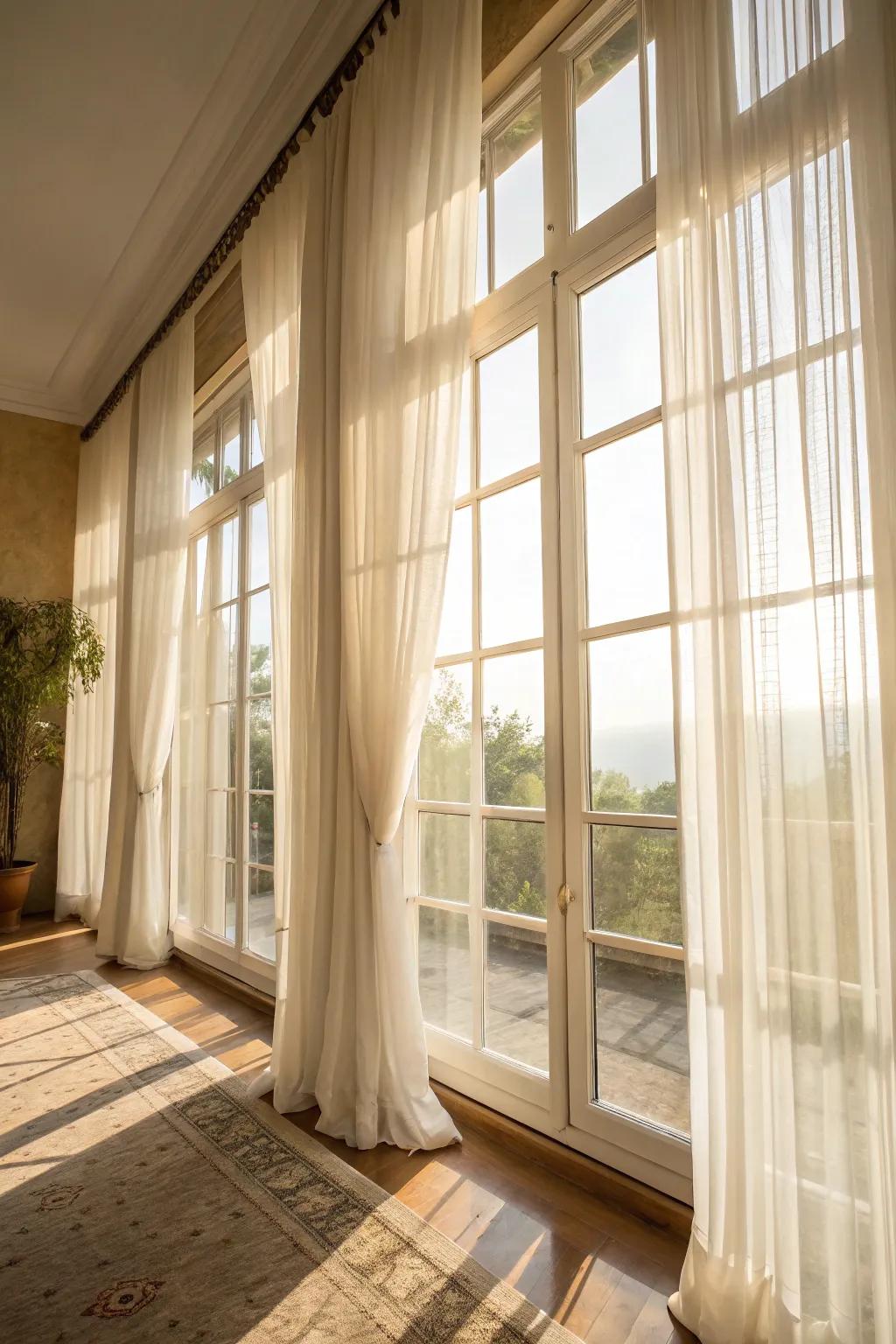 Sunlight elevates the airy coastal atmosphere.