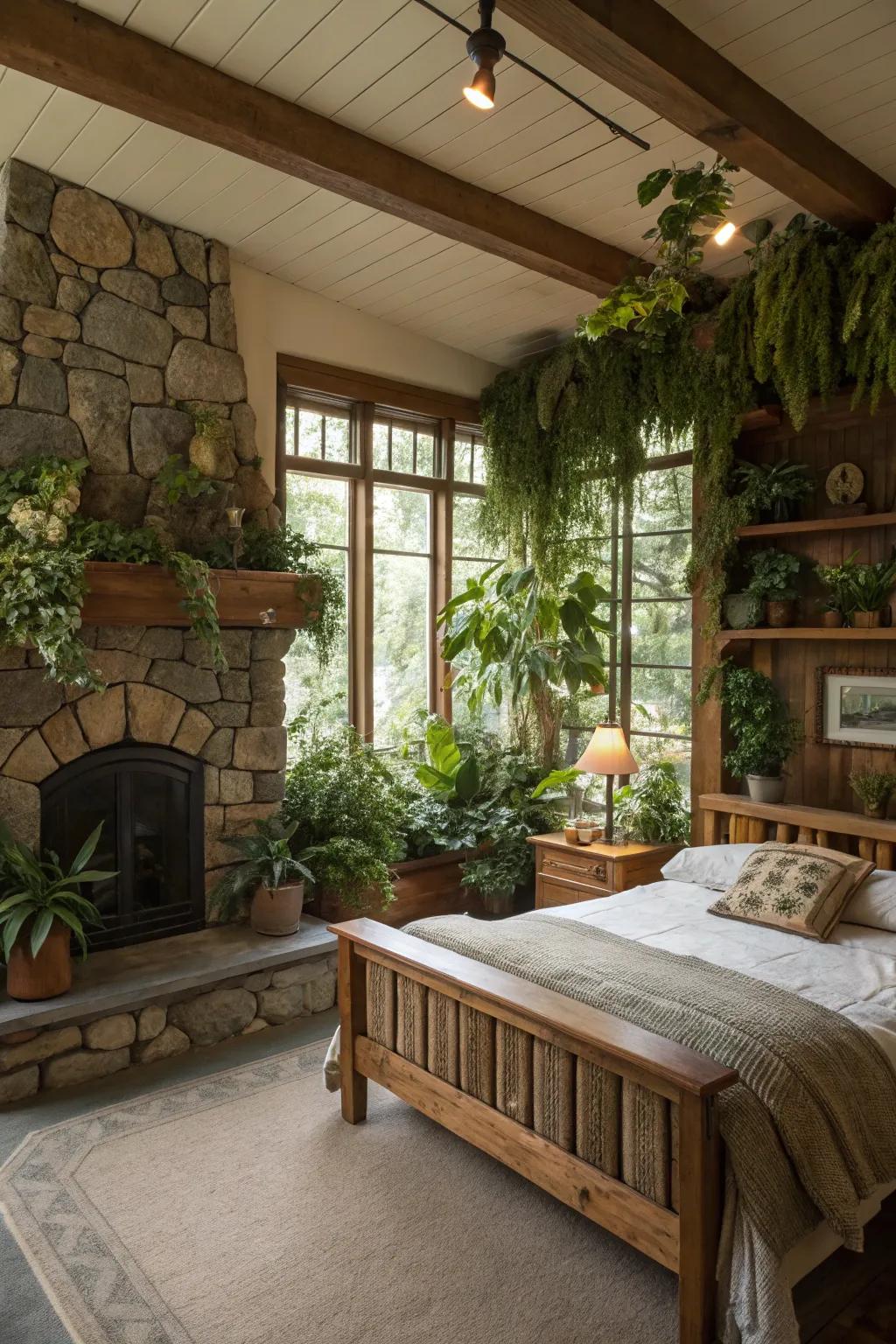 Improve your bedroom's native feel with organic design.