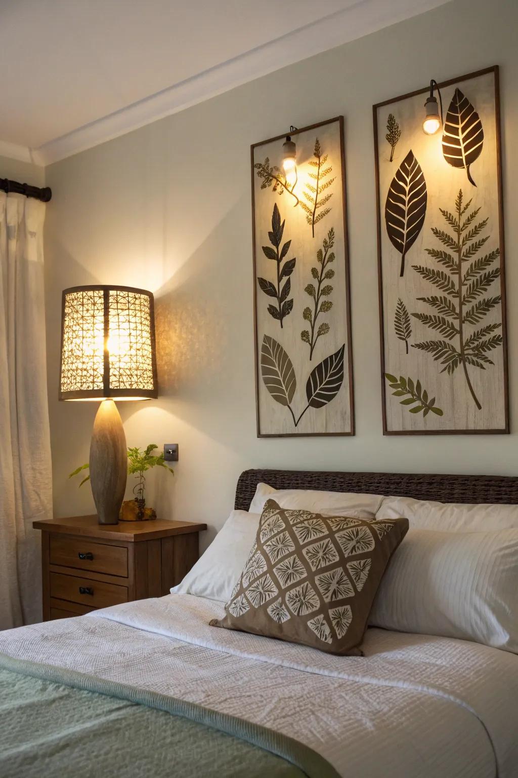 Nature-inspired lights introduce an organic sensation to your room.