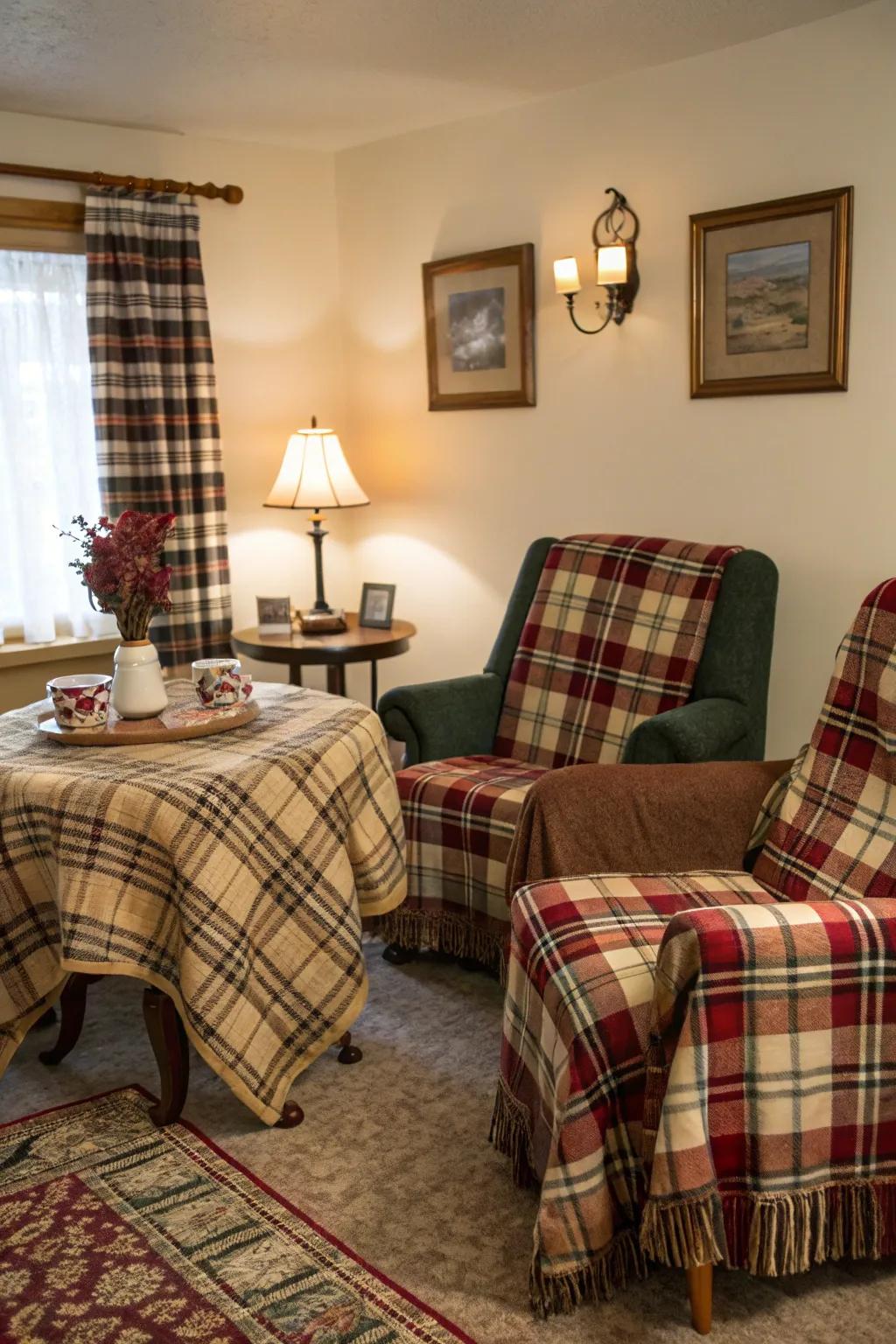 Introduce a sense of tradition to your home through ageless checkered designs.