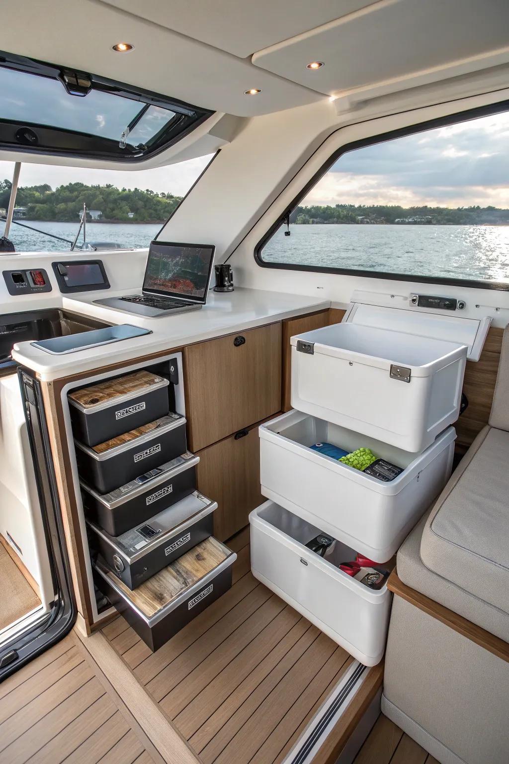 Ingenious storage options that maximize making the most of restricted room.