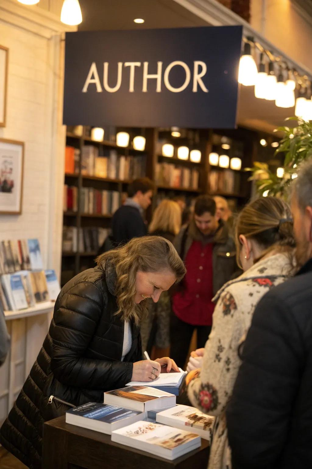 Designated signage offers a polished impression.
