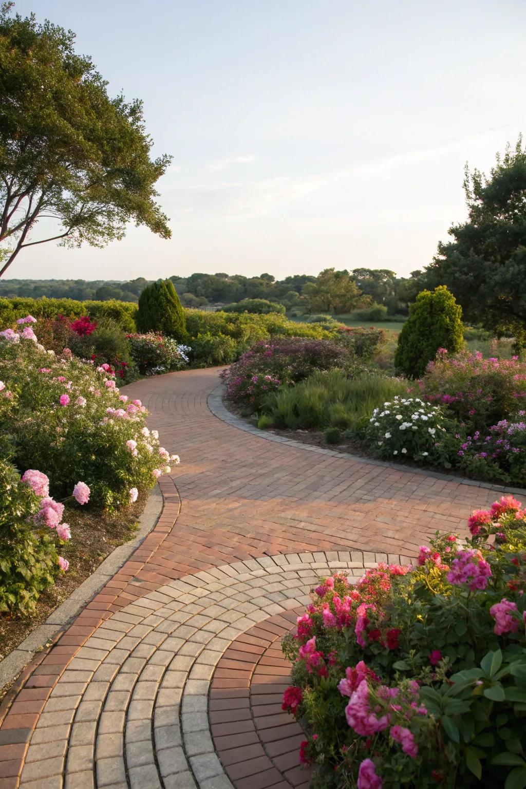 Circular designs: Establish a focal point in your garden.