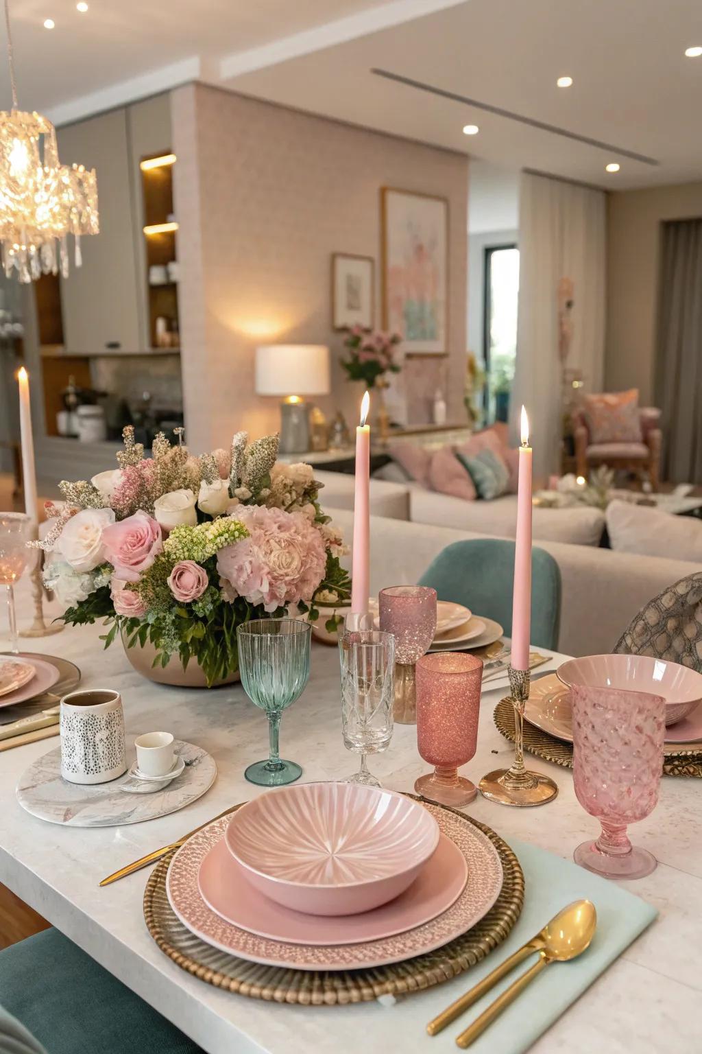 A unified color scheme enhances the visual cohesion of your buffet.
