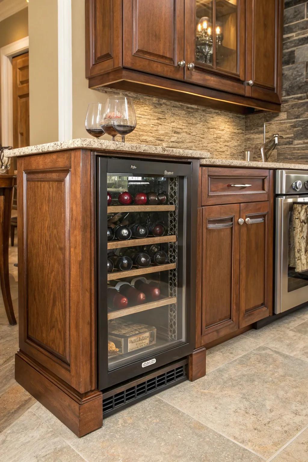 A bespoke finish can render your wine storage unit an integral element of your décor.