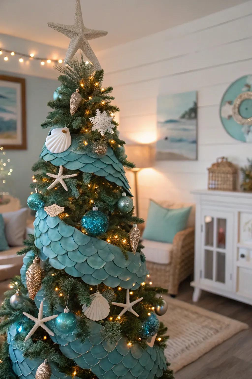 A magical marine tree that captures the charm of the sea.