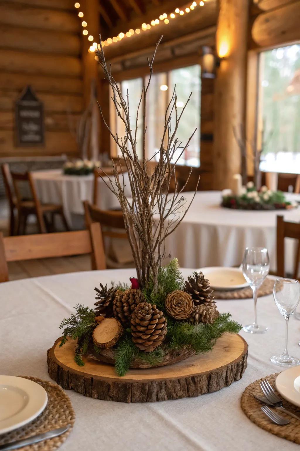 Welcoming the outdoors in with elements of nature.