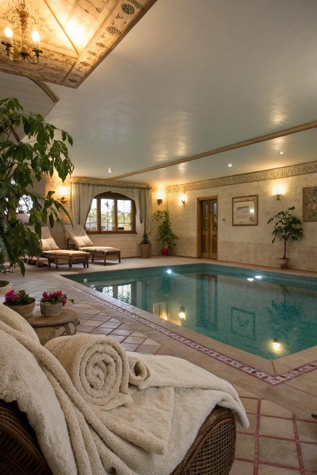 Turn your pool area into a warm and welcoming haven.