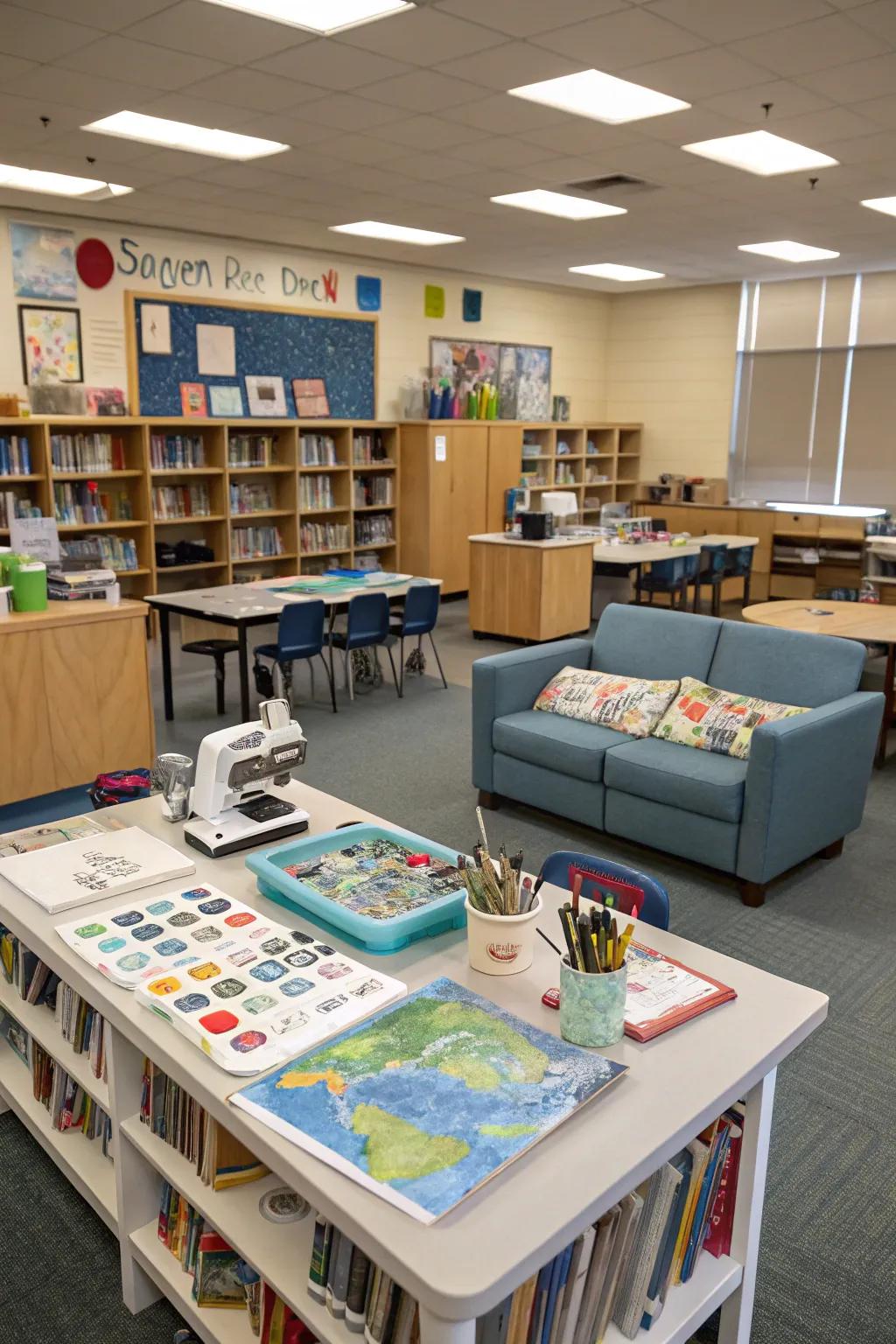 Participatory zones make studying active and enjoyable.
