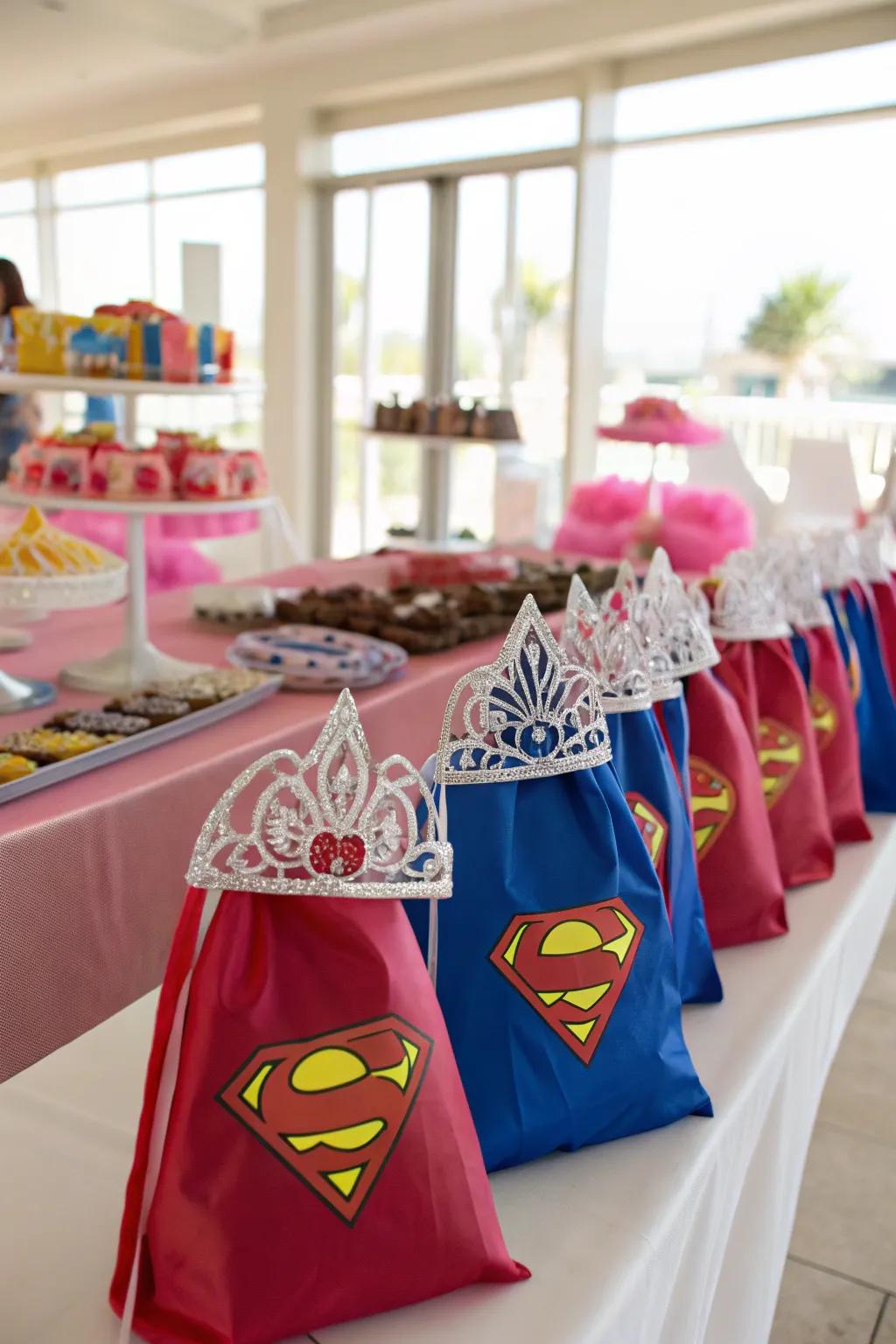 Thoughtful party favors tailored to each child's theme.