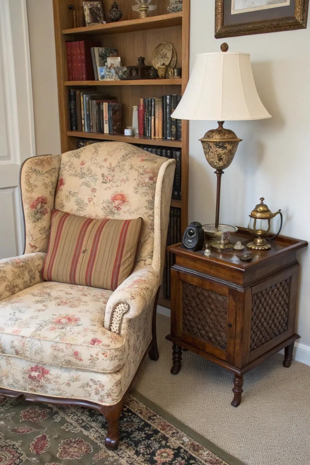 Antiques that introduce layers of history and charm.